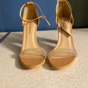 Cute strap block heel